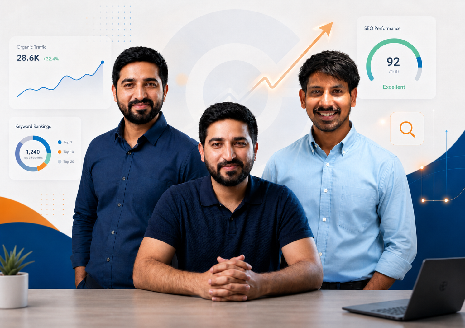 4Core Digital SEO agency analytics and growth dashboard