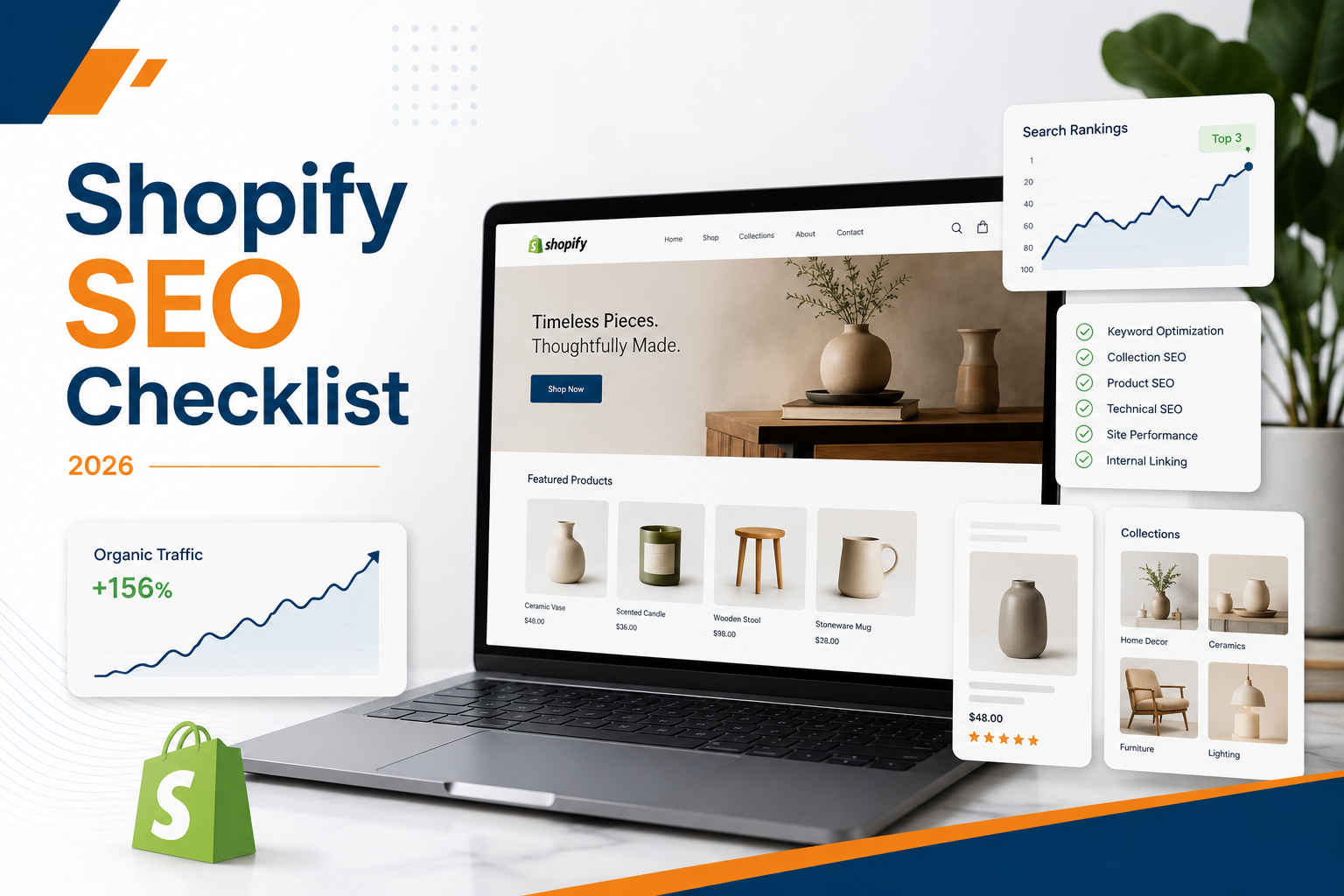 Shopify SEO Checklist: A Practical 90-Day Framework To Improve Rankings, Collections, Product Pages & Organic Sales