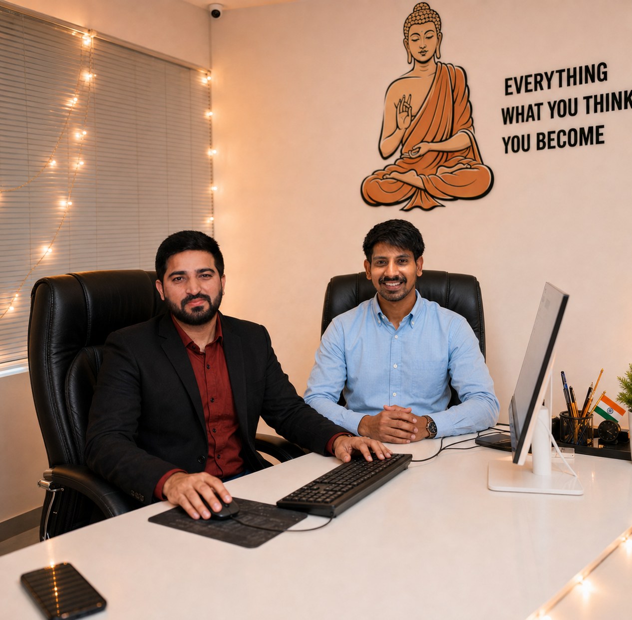 4Core Digital team of SEO professionals at work in the company's office