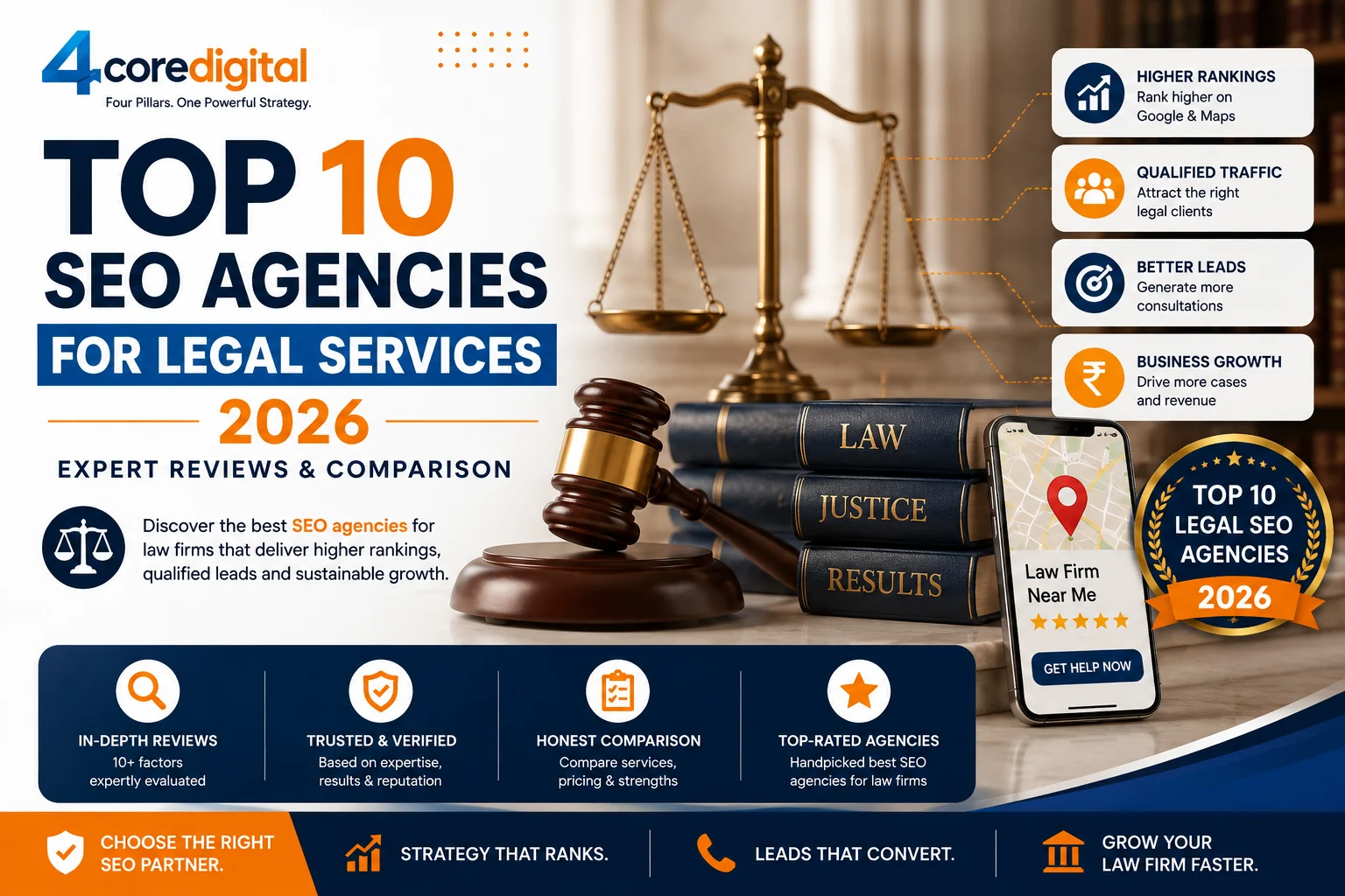 Top 10 SEO Agencies for Legal Services in 2026 (Reviewed and Compared)